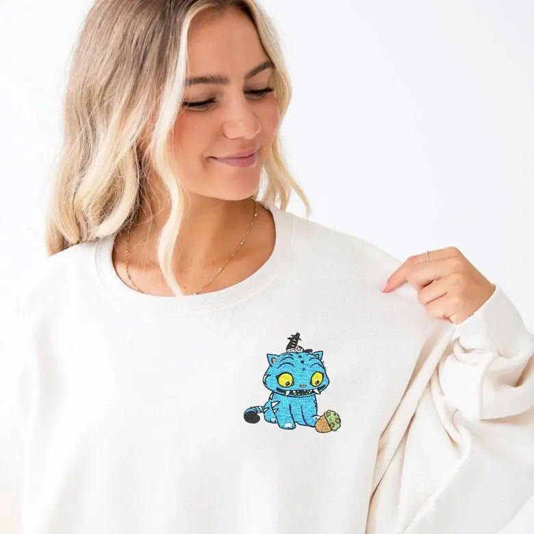 Embroidery Derpy and Sussie Shirt, KPOP Tiger Sweatshirt - Texalse